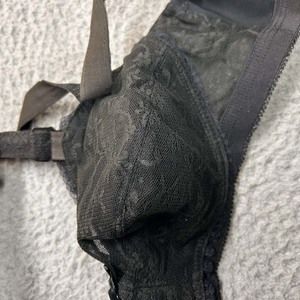 Vintage Norvell Bra 28F Full Coverage 574  Soft Cup Cone Floral Lace NWOT NOS